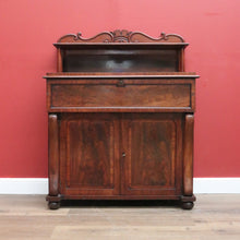 Load image into Gallery viewer, x SOLD Antique English Mahogany Secretaire Sideboard, 6 Drawer Office Desk Chiffonier B11037