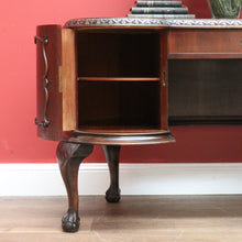 Load image into Gallery viewer, x SOLD Antique English Mahogany Desk, Kidney Shaped Ladies Desk Office Desk with Drawer B10787