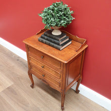 Load image into Gallery viewer, x SOLD Antique French Chest of Drawers 3 Drawer Lamp Table, Bedside Cabinet Side Table B10686