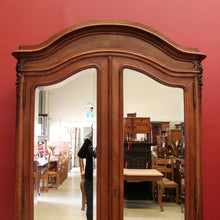 Load image into Gallery viewer, x Sold Antique French Armoire French Walnut Bevelled Mirror Linen Press Storage Cabinet B10872