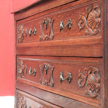 Load image into Gallery viewer, x SOLD Antique French Chest of Drawers, French Oak and Brass Handle Hall Cabinet Chest B10922