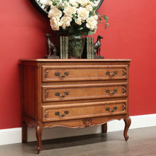 Load image into Gallery viewer, x SOLD Antique French Chest of Drawers, French Chest of 3 Drawers Hall Cabinet Bedside B10489