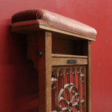 Load image into Gallery viewer, x SOLD Antique French Walnut Prayer Chair, Kneeler.  Hall Seat, Church Prie Dieu Chair  B10536