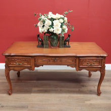 Load image into Gallery viewer, x SOLD Antique Office Desk, French Oak Three Drawer Desk, Library Desk Home Office Desk B11024