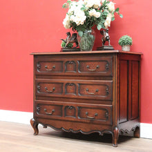Load image into Gallery viewer, x SOLD Antique French Chest of Drawers, 3 Drawer Hall Cabinet Living Room Cabinet Chest B10683