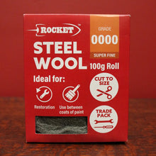 Load image into Gallery viewer, Steel Wool - 0000 Super Fine, Furniture & Final Finish Grade 100g Roll - Box Brand New