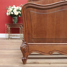 Load image into Gallery viewer, x SOLD Double Bed, Antique French Walnut Double Bed Frame and Slats, Head, Foot, Sides B10874