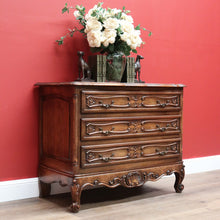 Load image into Gallery viewer, x SOLD Antique French Chest of Drawers, Oak 3 Drawer Hall Cabinet, Foyer Chest Drawers B10572