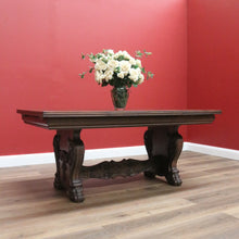 Load image into Gallery viewer, x SOLD Vintage French Dining Table 2 Leaves, French Oak 2 Leaf Extension Kitchen Table B10758