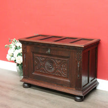 Load image into Gallery viewer, x SOLD Antique French Coffer French Oak Blanket Box Lift Lid Storage Trunk Coffee Table B10568