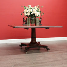 Load image into Gallery viewer, x SOLD Antique English Mahogany 8 Seat Dining Kitchen Table with Lion Paw Feet. B9651