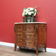 Load image into Gallery viewer, x SOLD Antique Chest of Drawers, Antique French Marble Top Hall Cabinet Cupboard Chest B10776