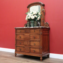 Load image into Gallery viewer, x SOLD Antique French Chest of Drawers Mirror Back Dressing Table, Antique Hall Cabinet B10822