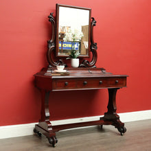 Load image into Gallery viewer, x SOLD Antique Dressing Table, Antique English Mahogany 6 Drawer Mirror Dressing Table. B9671