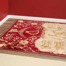 Load image into Gallery viewer, x SOLD Antique Handmade Rug, c1952 Coronation of Her Majesty Queen Elizabeth II Rug. B11093
