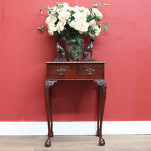 Load image into Gallery viewer, x SOLD Antique Australian Cedar Hall Table with Drawer to the Apron, Lamp or Side Table. B11290