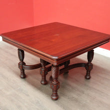 Load image into Gallery viewer, x SOLD Antique French Mahogany Dining Table, Kitchen Table with 3 Extension Leaves. B9874