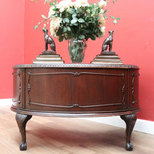 Load image into Gallery viewer, x SOLD Antique English Mahogany Desk, Kidney Shaped Ladies Desk Office Desk with Drawer B10787