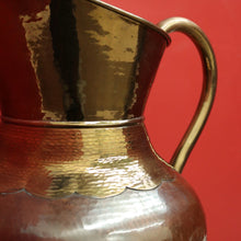 Load image into Gallery viewer, x SOLD Antique French Umbrella Holder, Brass and Copper Pitcher Jug Walking Stick Stand. B10139