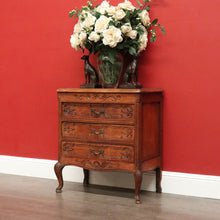 Load image into Gallery viewer, x SOLD Vintage French Hall Chest, Bedside Chest of Drawers, Brass Handles, Lamp Table B10148