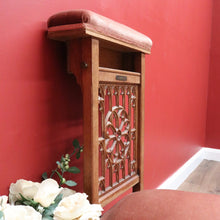 Load image into Gallery viewer, x SOLD Antique French Walnut Prayer Chair, Kneeler.  Hall Seat, Church Prie Dieu Chair  B10536