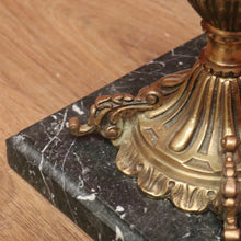 Load image into Gallery viewer, x SOLD Vintage Italian Lamp Table, Glass, Marble and Brass Flower Side Table Hall Table B10738