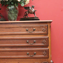 Load image into Gallery viewer, x SOLD Antique French Chest of Drawers, Dark Oak Chest of Three Drawers, Hall Cabinet B10931