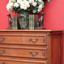 Load image into Gallery viewer, x SOLD Antique French Chest of Drawers, French Chest of 3 Drawers Hall Cabinet Bedside B10489