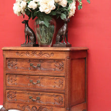 Load image into Gallery viewer, x SOLD Vintage French Hall Chest, Bedside Chest of Drawers, Brass Handles, Lamp Table B10148