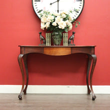 Load image into Gallery viewer, x SOLD Antique English Oak Hall Table, Single Drawer to Apron, Sofa, Lounge Side Table. B9868