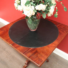 Load image into Gallery viewer, x SOLD Antique English Fold Over Card Table, Burr Walnut Leather Games Table Hall Table. B10344