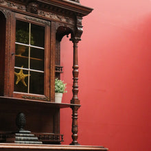 Load image into Gallery viewer, x SOLD Antique French Oak Sideboard, China Cabinet, or Bookcase, Hall Cupboard B10861