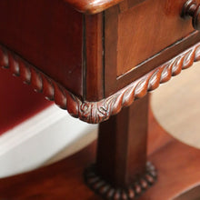 Load image into Gallery viewer, x SOLD Antique William IV Pedestal Lamp Table, Single Drawer Hall or Side Table Bedside. B11246