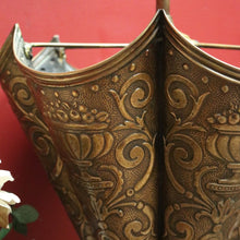 Load image into Gallery viewer, x SOLD Antique French Pressed Brass Umbrella-Shaped Umbrella Holder, Dog Head Handle. B11274