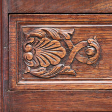 Load image into Gallery viewer, x SOLD Antique French Chest of Drawers, French Oak and Brass Handle Hall Cabinet Chest B10922
