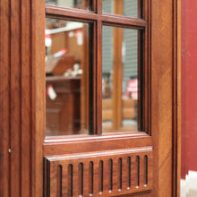 Load image into Gallery viewer, x SOLD Antique French Walnut Wardrobe, Armoire. Walnut and Mirror Linen Press Cabinet B10834