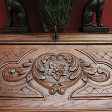 Load image into Gallery viewer, x SOLD Antique French Oak Desk, French Oak Two Drawer Drop Front Writing Bureau Desk B11045