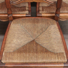 Load image into Gallery viewer, x SOLD Antique French Dining Chairs, Set of 6 Antique French Rush Seat Kitchen Chairs B10546