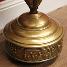 Load image into Gallery viewer, x SOLD Antique French Pressed Brass Umbrella-Shaped Umbrella Holder, Dog Head Handle. B11274