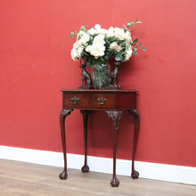 Load image into Gallery viewer, x SOLD Antique Australian Cedar Hall Table with Drawer to the Apron, Lamp or Side Table. B11290