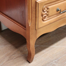 Load image into Gallery viewer, x SOLD Chest of Drawers, Vintage French Chest of Three Drawers Oak Timbers Brass Handle B10924