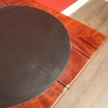 Load image into Gallery viewer, x SOLD Antique English Fold Over Card Table, Burr Walnut Leather Games Table Hall Table. B10344