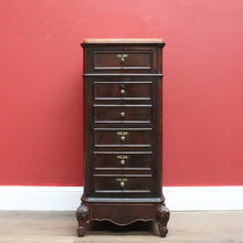 Load image into Gallery viewer, x SOLD Antique French Walnut and Marble Top Lamp Cabinet, Hall Cupboard, Bedside Table B10645