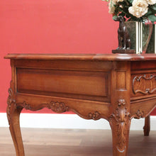 Load image into Gallery viewer, x SOLD Antique Office Desk, French Oak Three Drawer Desk, Library Desk Home Office Desk B11024