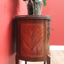 Load image into Gallery viewer, x SOLD Antique French Bedside Table Marble and Gilt Brass Lamp Side Table, Drinks Table B11072