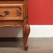 Load image into Gallery viewer, x SOLD Antique French Chest of Drawers, French Chest of 3 Drawers Hall Cabinet Bedside B10489