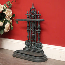 Load image into Gallery viewer, x SOLD Vintage French Cast Iron Umbrella Stand with Drip Tray, Cane Stand, or Door Stop. B10155