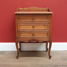 Load image into Gallery viewer, x SOLD Antique French Chest of Drawers 3 Drawer Lamp Table, Bedside Cabinet Side Table B10686