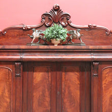 Load image into Gallery viewer, x SOLD Antique English Mahogany Sideboard, Antique Inverted Front Sideboard Cabinet B11017