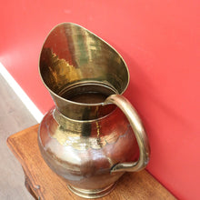 Load image into Gallery viewer, x SOLD Antique French Umbrella Holder, Brass and Copper Pitcher Jug Walking Stick Stand. B10139